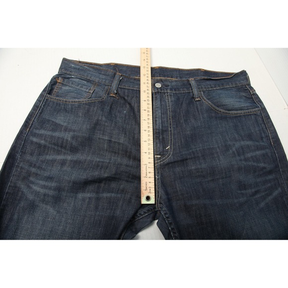 Levi's 527 Jeans Mens 38x34 Blue Boot Cut Denim Dark Wash Zip Fly 100% Cotton - Picture 11 of 16